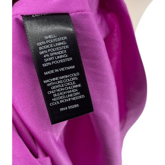 Express Dress Women's Size 4 Purple Strapless Ruched Barbiecore NEW - Picture 5 of 6